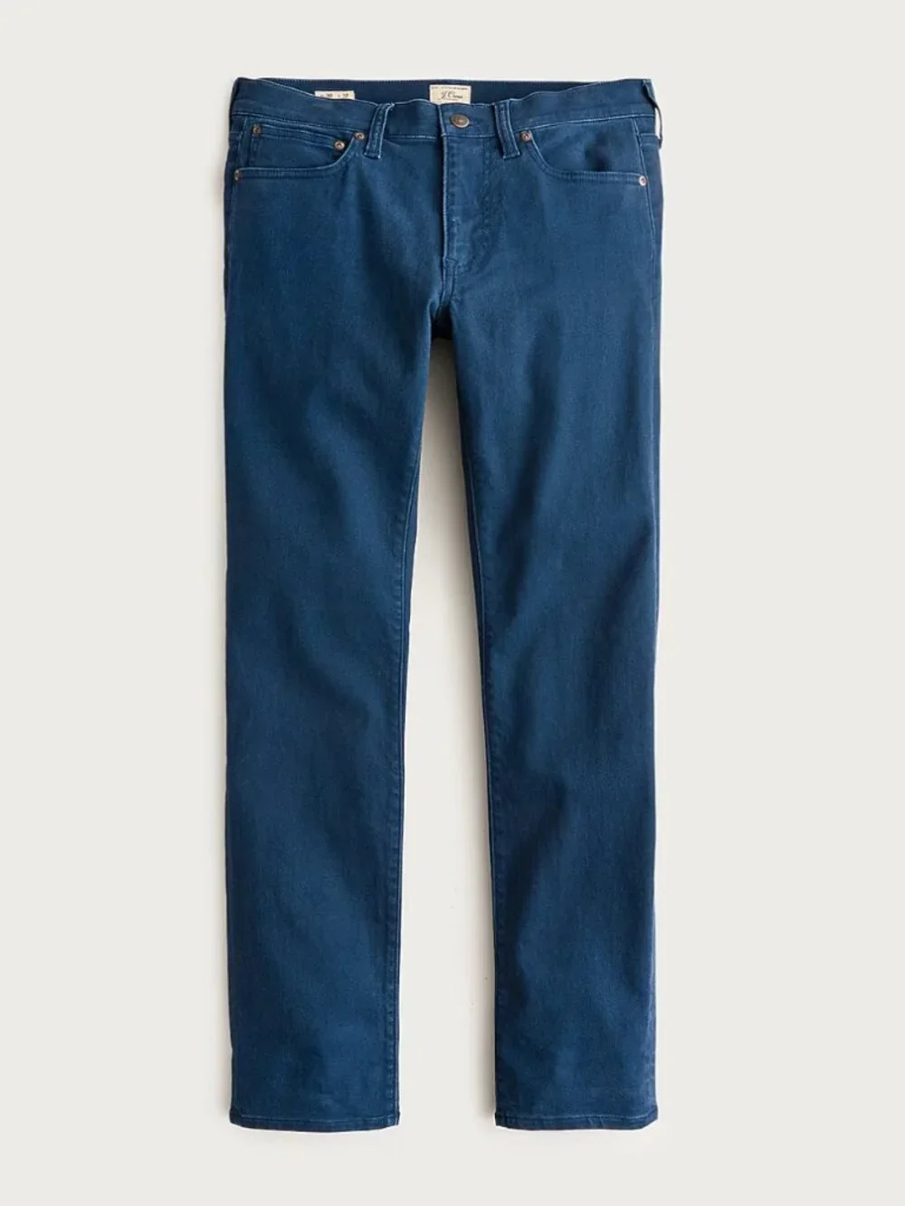 Jcrew Mens 484 Slim-fit Bergen five-pocket pant W34 L30 Nantucket Navy
